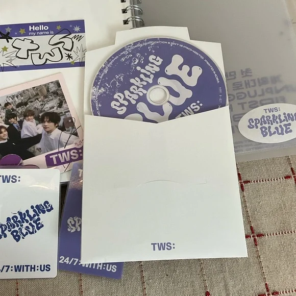TWS 1st Mini Album Sparkling Blue Target Exclusive Hanjin 24/7 With Us - Picture 4 of 13